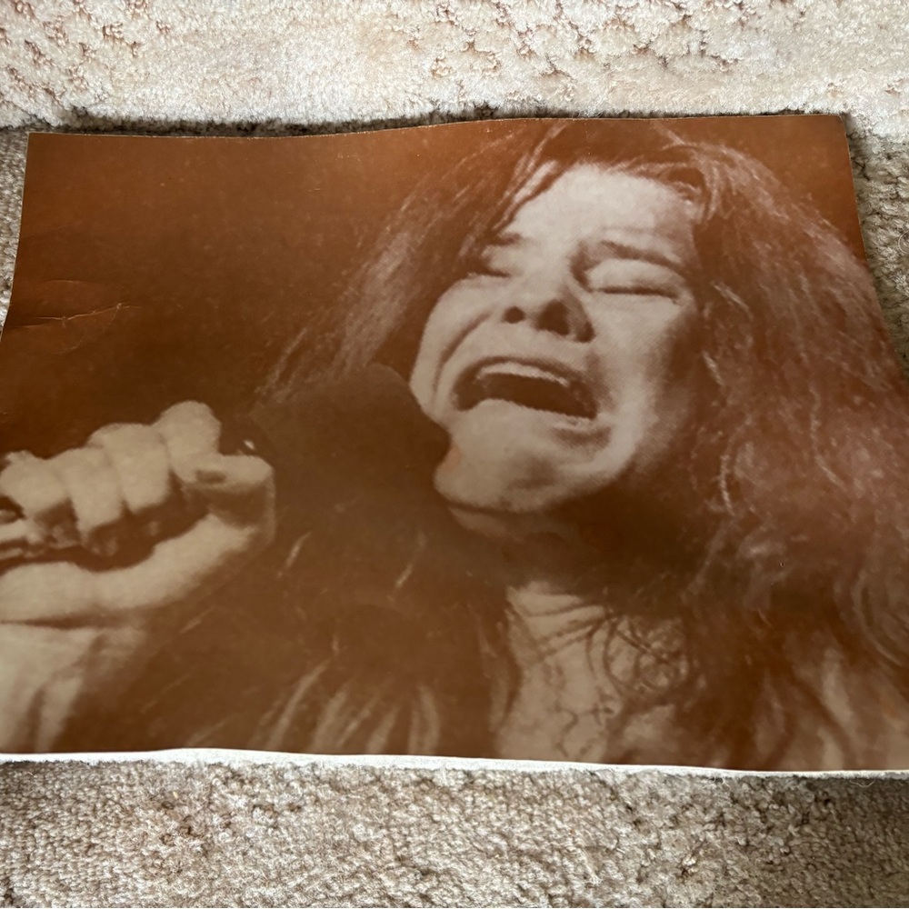 JANIS JOPLIN SEPIA PHOTO